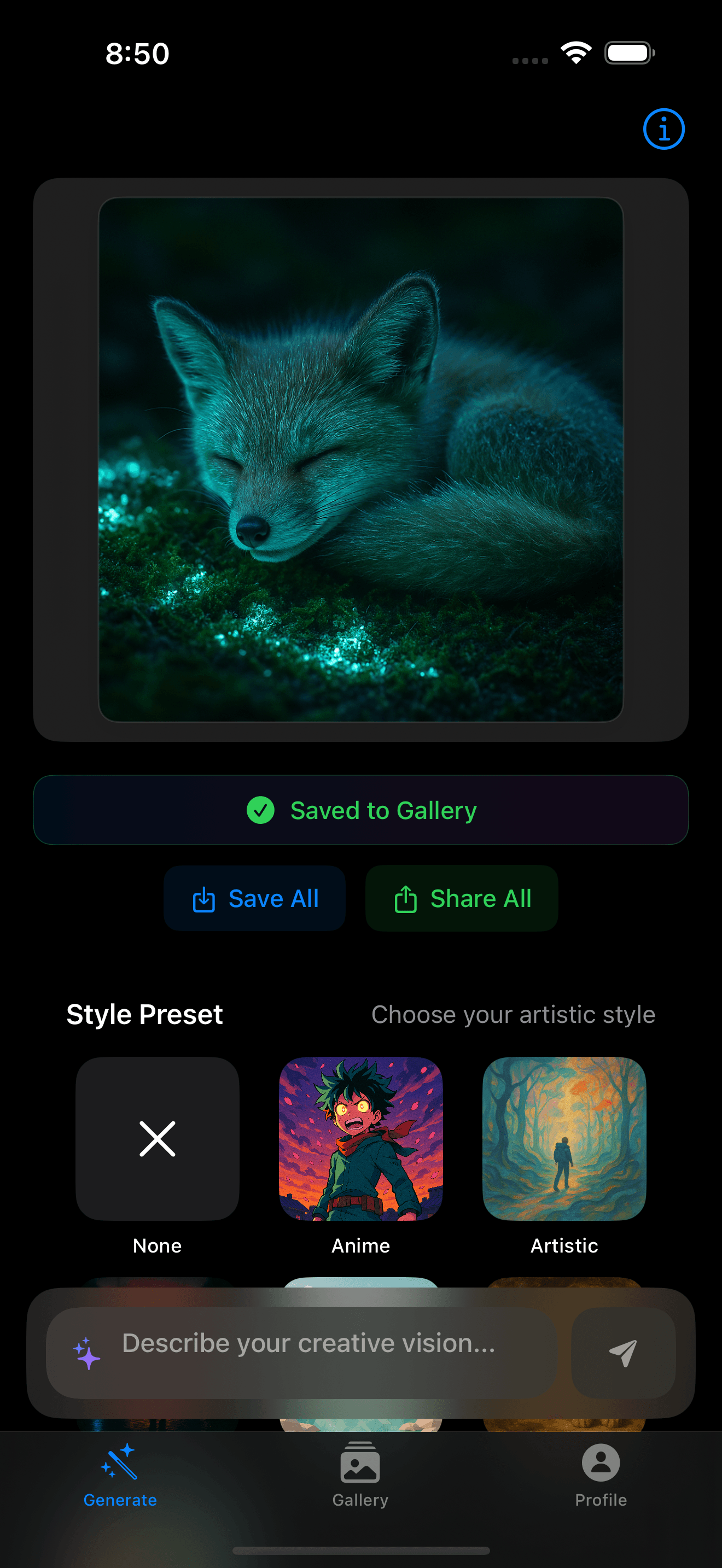 EMAAi iOS App Interface